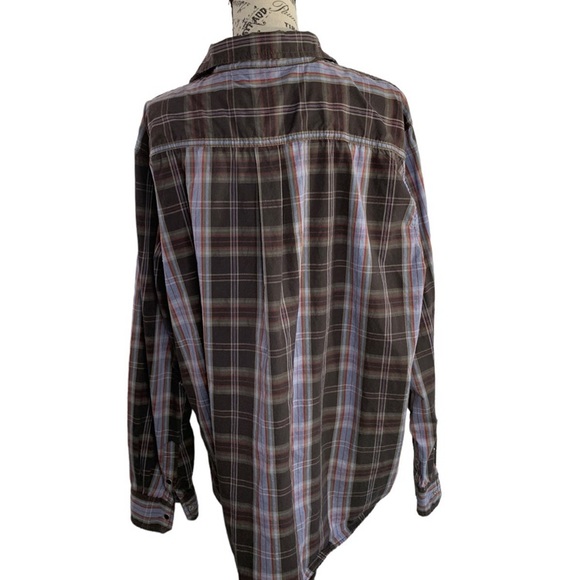 Mossy Oak camo hunting cowboy plaid snap button down shirt men’s 2X - Picture 7 of 11